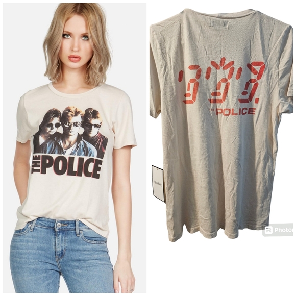 Lauren Moshi Tops - NWT Lauren Moshi The Police  Ghost in the Machine tee